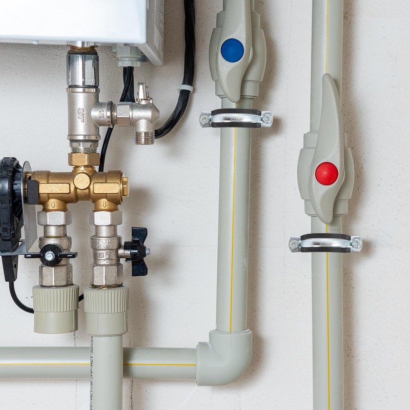 sourcing map 4 Pcs Adjustable Pipe Bracket Clamp, 2-1/2"(64mm) Wall