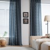 ENJOYBRIDAL Navy Blue Curtains 84 Inch Length 2 Panels Set