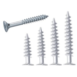 Insulation Dowels, Thermal Thermal Bridge-Free Attachment, Processing Without Pre-Drilling or Special Tools Possible (10 Insulation Dowels + 10 Screws, 50 mm)
