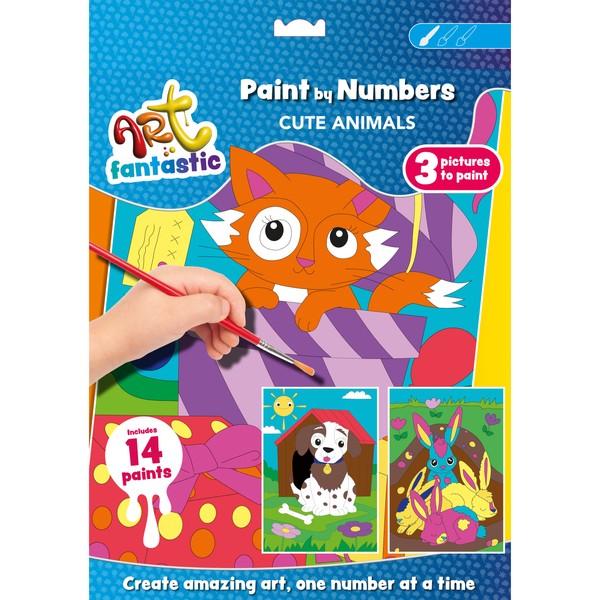 Art Fantastic Cute Animals Triple Set - Paint by Numbers