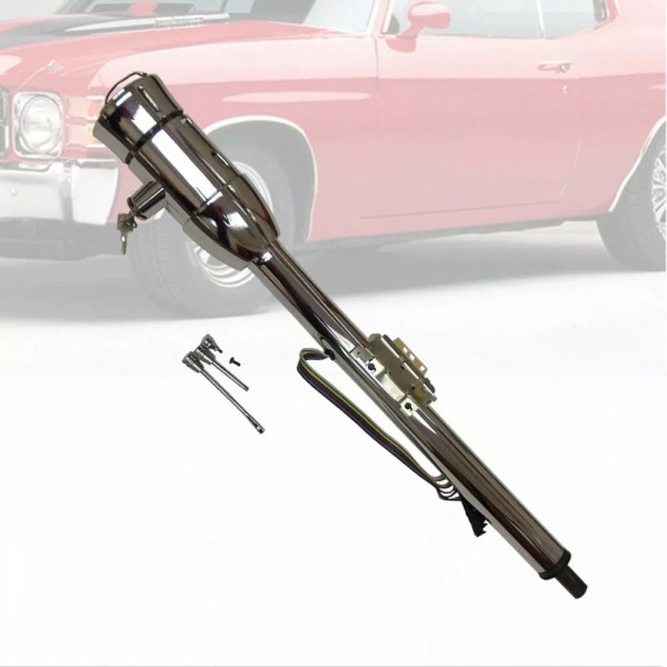 AMORACING 28" Tilt Manual Steering Column With Key & 9