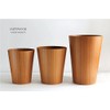 SAITO WOOD Trash Can Dust Can Top Open M 903