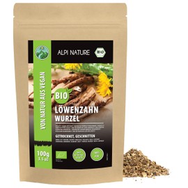 Alpi Nature Organic Dandelion Root Tea 100 g, Organic Dandelion Root Cut