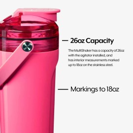 BrϋMate DWMS28NP MultiShaker Thermos  Neon Pink  26oz