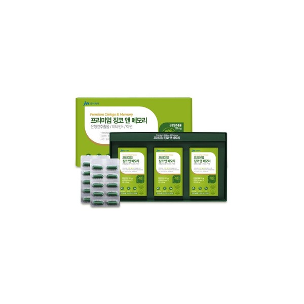 Joongwae Pharmaceutical Ginkgo memory blood circulation improvement nutritional supplement 3 boxes (3 months supply) Antioxidant effect of ginkgo leaf extract / 중외제약 징코 기억력 혈행개선 영양제 3박스(3개월분) 항산화 은행잎추출물 효과