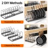 MUDEELA Pots and Pans Organizer Rack for under Cabinet, Expandable