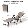 Crestlive Products Chaise Lounge Chair Outdoor Set of 2, Aluminum