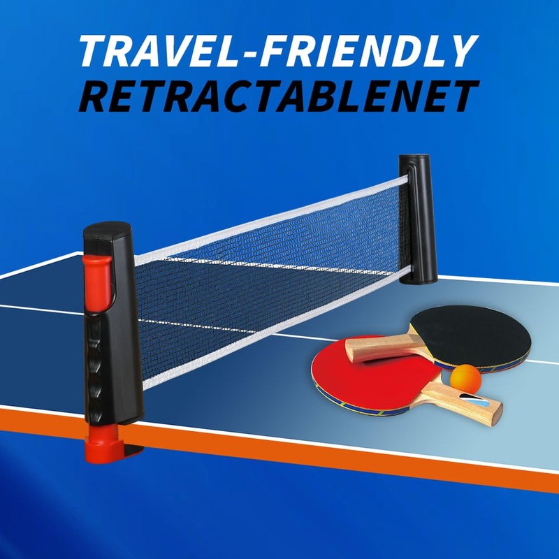 Flintronic Retractable Ping Pong Net, Portable Table Tennis Net Rack,