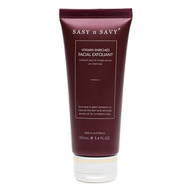 Sasy n Savy Vitamin Enriched Exfoliant – Gentle Facial Scrub with Kakadu Plum, Aloe Vera & Shea Butter – Vegan Skincare made in Australia