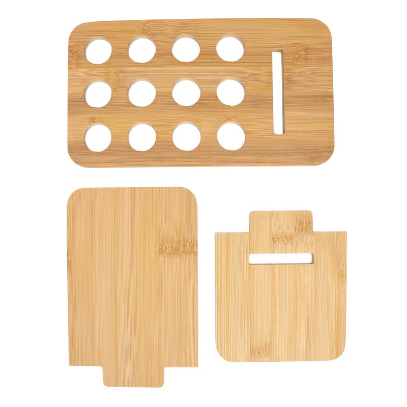 Essential Oil Rack Bamboo 12 Holes Essential Oil Bottle Display
