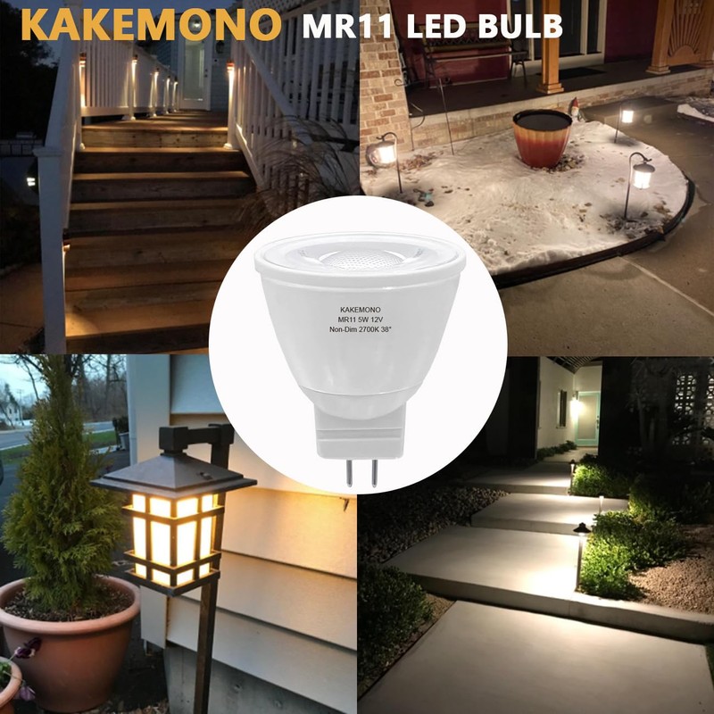 KAKEMONO 5W MR11 GU4.0 Led Bulbs, 35W Halogen Equivalent, 2700K