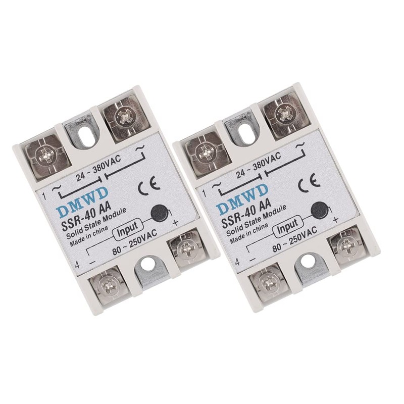 SSR-40AA Solid State Relay AC to AC (Input 80-250V AC