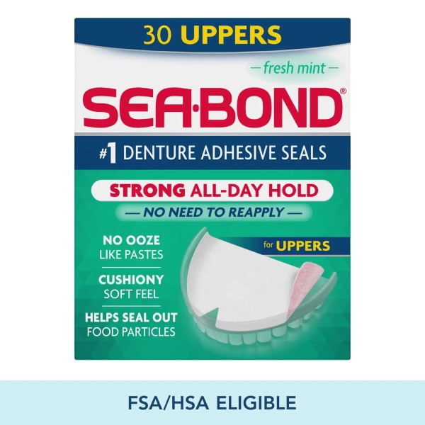 not to apply Sea Bond Upper Secure Denture Adhesive Seals,