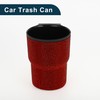 TUCKBOLD Car Trash Can Portable Seat Back Trash Bin Red