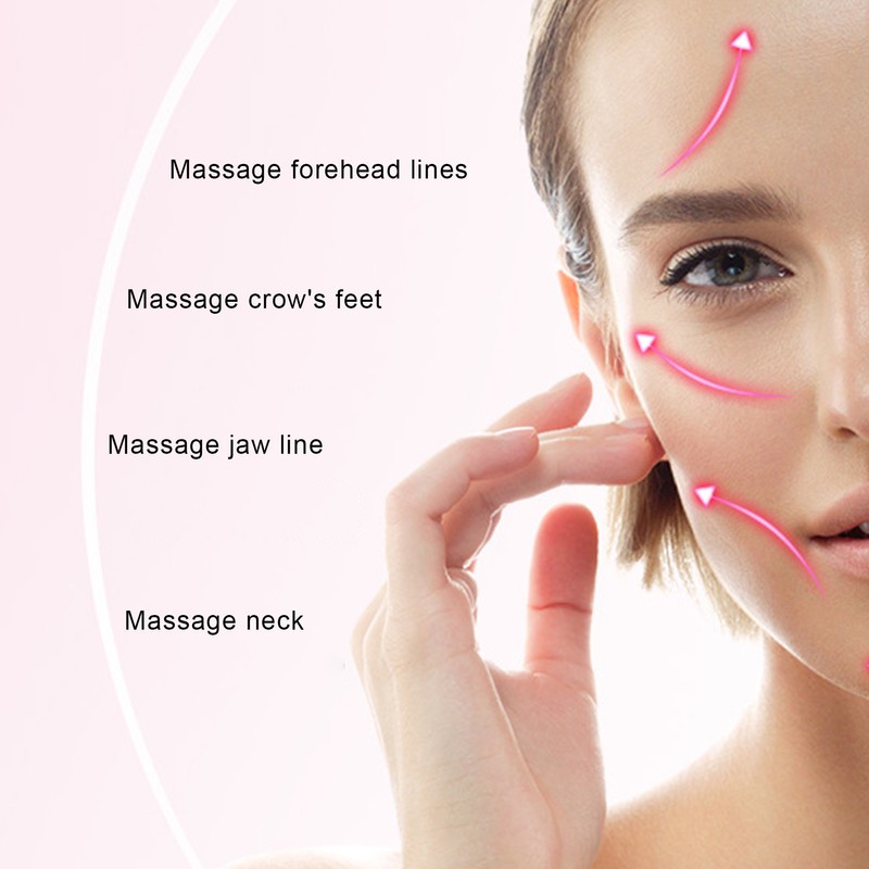 Terahertz Face Roller Power Stone Facial Beauty Roller Massager Gua