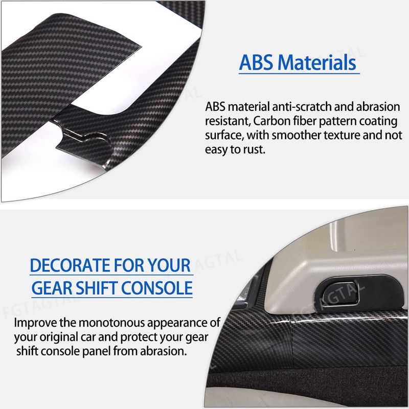 Gear Shift Console Trim Frame Compatible with Hummer H2 2003-2007,