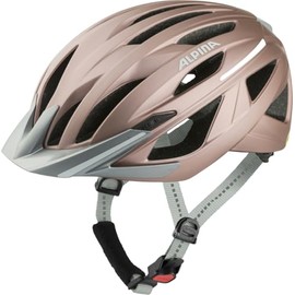 ALPINA Gent MIPS, Rose Matt, 55-59 cm, Optimally Ventilated Touring Bike Helmet for Ideal Protection and Comfort for Adults, Visibility thanks to Integrated Light
