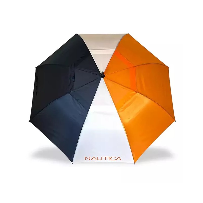 Nautica 2 pk Golf Umbrella Set - Orange/White/N