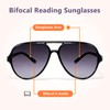 EYEGUARD 3 Pack Retro Aviator Bifocal Reading Sunglasses for Women