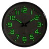 Plumeet Night Light Wall Clock 13'' Bedroom Wall Clocks with