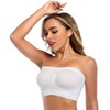 ANGOOL Strapless Comfort Wireless Bra with Slip Silicone Bandeau Bralette