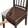 KIDOACOW Soft Leather Chair Seat Covers Dining Chairs Set of
