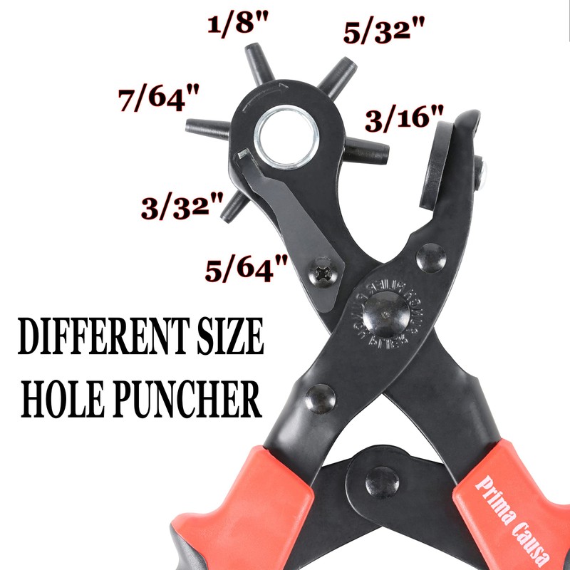 Belt Hole Puncher - Heavy Duty Leather Punch Tool -