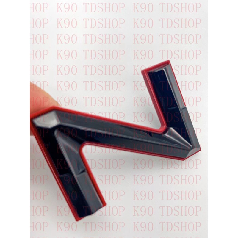 CUSTOM EMBLEM Black Red outline Emblem Fit TOYOTA 2022 2023