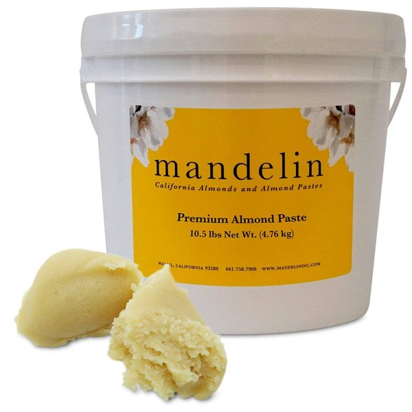 Mandelin Premium Almond Paste 66% Almonds, 34% Sugar (10.5lb)