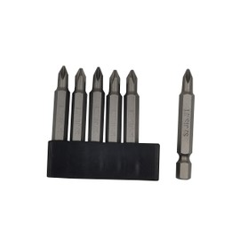 6Pcs 50mm JIS Screwdriver Bit Set with Magnetic Tip,1/4 Hex Shank, S2 Alloy Steel & 6-Hole Storage Strip-erfect for Japanese Motorcycles, Cars，Bicycle & Equipment (JIS #1x6)