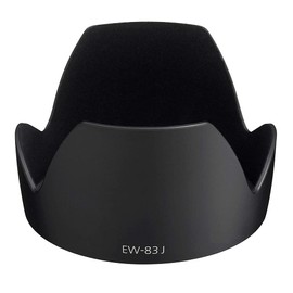 CELLONIC® Lens Hood Compatible with Canon EF-S 17-55 mm f/2.8 is USM Bayonet EW-83J Lens Hood Camera Lens Hood