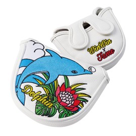 WINWIN STYLE WINWIN-WINN STYLE SPLASH DOLPHIN Putter Cover, Pin Type/Mallet Type (Tamo Collaboration Model) (Mallet Type (PCM-413))