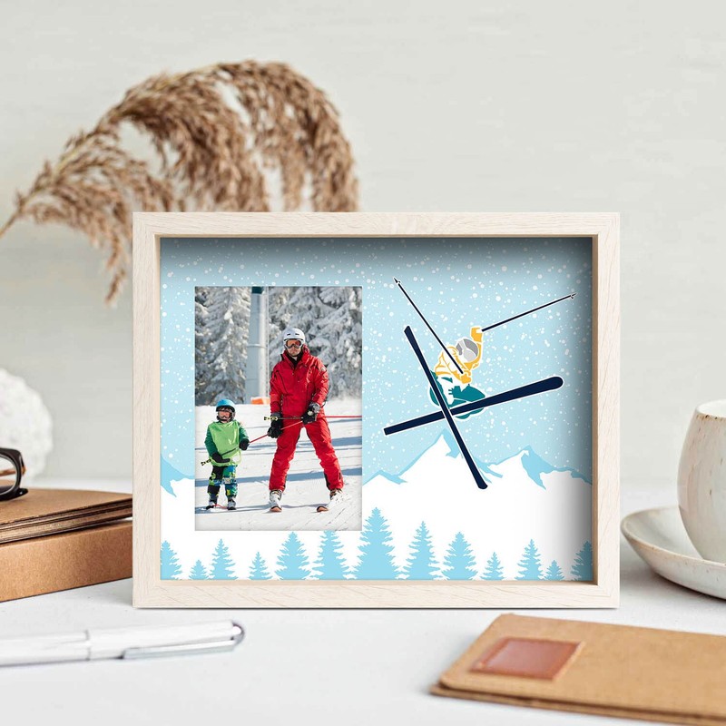 ChalkTalkSPORTS Premier Skiing Photo Frame | Airborne