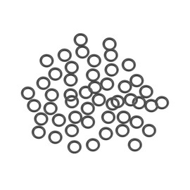 TOP-VIGOR 50Pcs Nitrile Rubber O-Rings, 7mm OD 5mm ID 1mm Width Metric Sealing Gasket, Rubber Washers O Rings Spacers for Faucet Plumbing Automotive Repair, Black