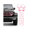 SQQP Front Grill Insert+Headlight Turn Light Cover Compatible with 2024-2025
