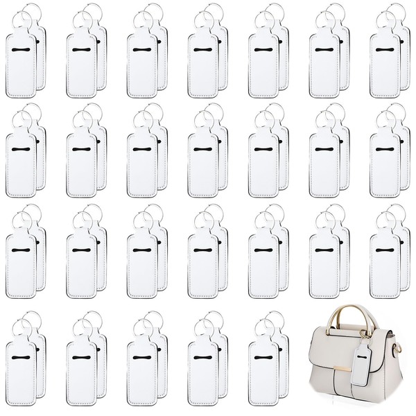 CIATBYYJ 100 Pcs Sublimation Blanks Lip Gloss Keychain Holder, Portable