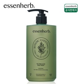 Essen Herb Tea Tree Deep Clean Scalp Shampoo 500ml / 에센허브 티트리 딥클린 스칼프 샴푸 500ml
