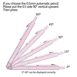 HeTaoCat 4-in-1 Multicolor Writing Set, 0.5mm Mechanical PencilMetal Cased Multifunction Pen (Pink)