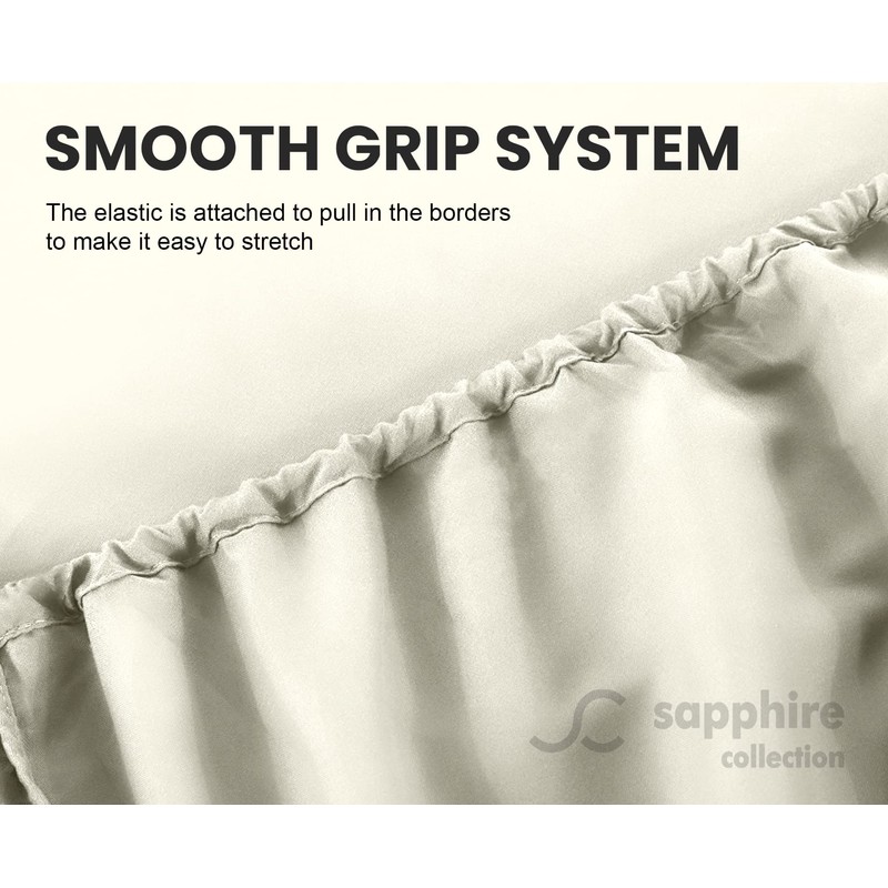 Sapphire Collection Fitted Sheet Non Iron Percale 180 Thread Count