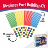 Shape28 Construction Fort Building Kit - 85 Pieces with Storage