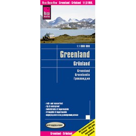 Greenland Travel Map - 1:1,900,000 (English, Spanish, French, German and Russian Edition)