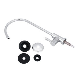 Zerodis Kitchen Faucet, 1/4'' Zinc Alloy Chrome Reverse Osmosis RO Drinking Water Tap for Kitchen Sink Water Filter Systems 12 Inch