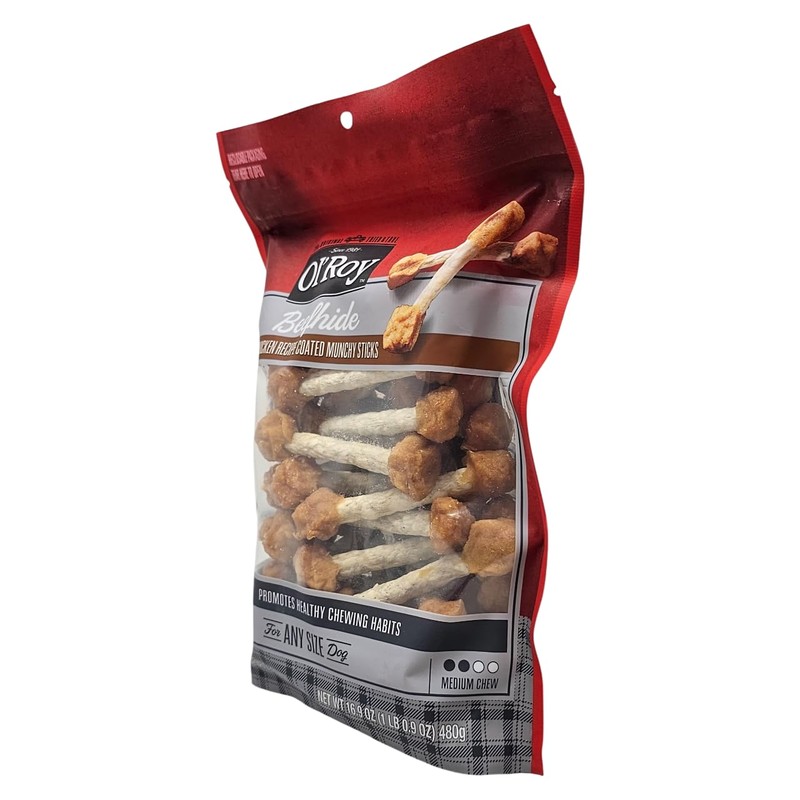 Ol' Roy Beefhide Chicken Coated Munchy Sticks 40 Count Dog