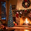 5FT Pop Up Christmas Tree with 90 LED Lights, Collapsible