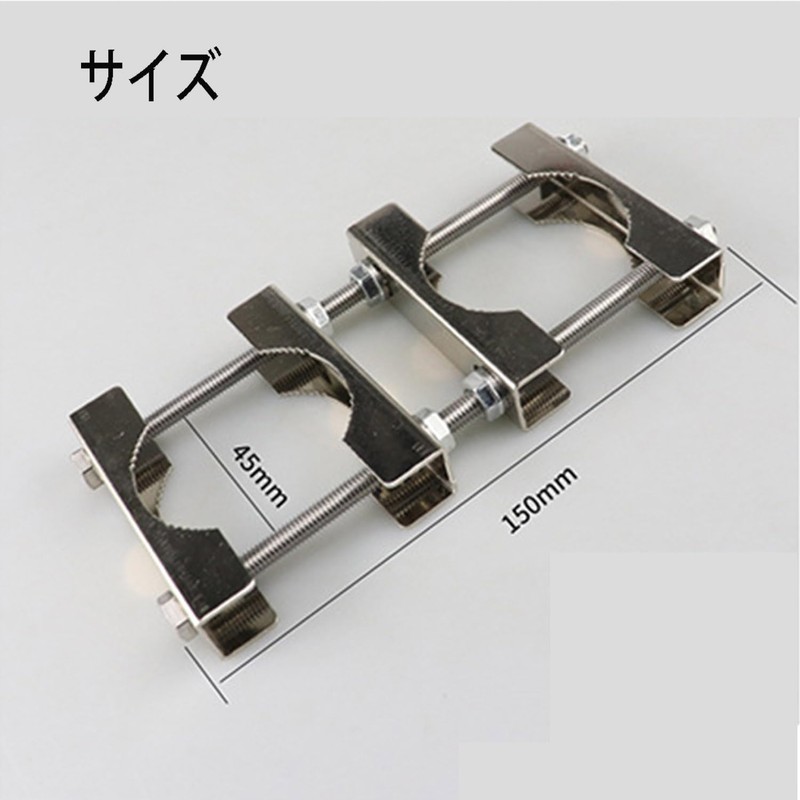 Coehaopike 2pcs Double Antenna Mast Clamp Pipe Retainer Bolt Mast