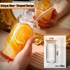 Glass Cups with Lids and Straws 6pcs, 16oz-DWTS Cute Tumber,Beer