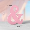 Aruatu Pink Wood Letters - 6 Inch Unfinished Standing Decorative