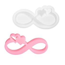 Silikonform Herz für Das Modellieren von Gipsverband,Silikon Gießformen für Gipskerzensockel,Giessformen Silikon für Hochzeiten, Muttertag und Valentinstag Kerze Kerzenhalter Form (Ribbon)