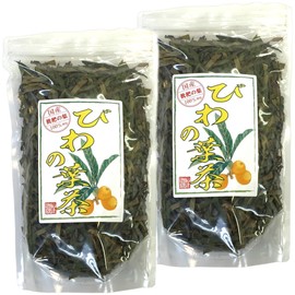 [100% Made in Japan] Biwa Tea, 3.5 oz (100 g) x 2 Bags Set, No Pesticides, Caffeinated Sugamo Tea, Sannenen