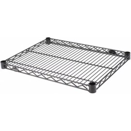 Value Collection 24" Wide x 1.19" High, Wire Shelf Black Powder Finish, 18" Deep for NuLine Units